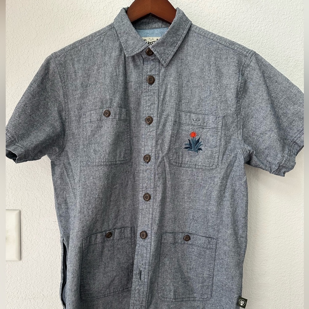 Howler embroidered Guayabera shirt